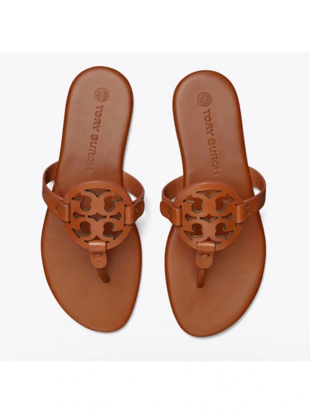 Tory Burch Miller Soft Leather Sandals | Bourbon Miele